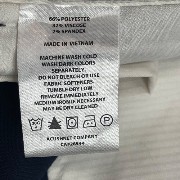 FootJoy Golf Pants Men's Size 42 X 32 Navy Straight Leg Pockets Business Casual - Picture 7 of 12